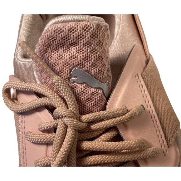 Puma Muse Satin EP Walking Shoes Womens 9 Pink Peach Running Athletic Sneakers - Picture 6 of 10